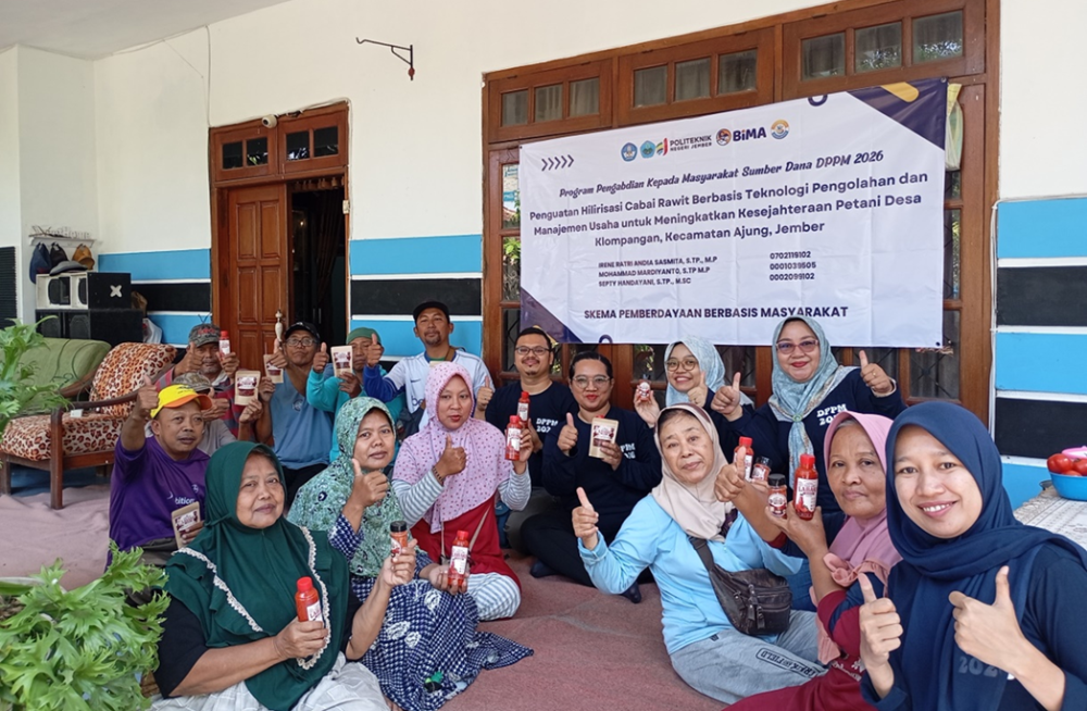 Dosen Polije Dampingi Petani Klompangan Olah Cabai Rawit Menjadi Produk Bernilai Tambah