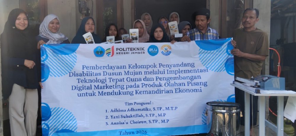 Dukung Kemandirian Ekonomi Disabilitas, Polije Berdayakan Usaha Pisang di Dusun Mujan