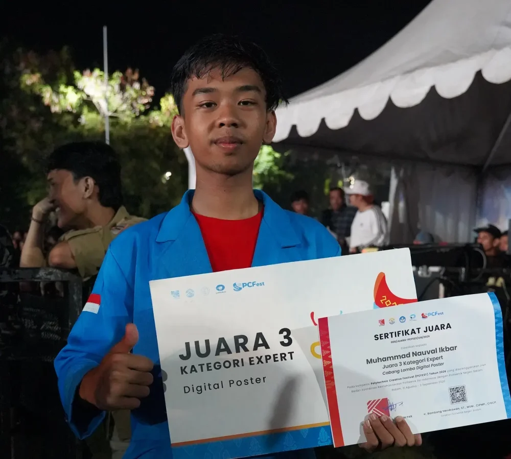 Mahasiswa Produksi Media Polije Sabet Juara 3 Digital Poster di PC Fest 2026
