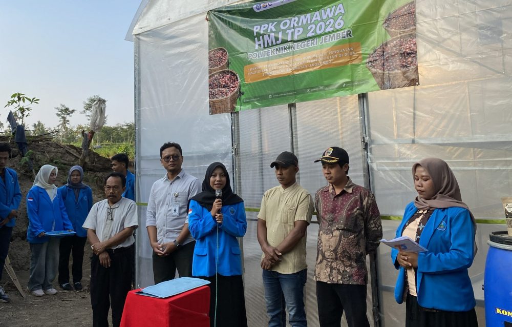PPK Ormawa HMJ-TP Polije Hadirkan Greenhouse Dryer dan Perluas Pasar Kopi Sumbersalak