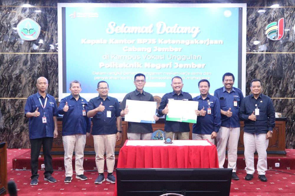 Polije Bersama BPJS Ketenagakerjaan MoU Wujudkan Lingkungan Kampus Terlindungi