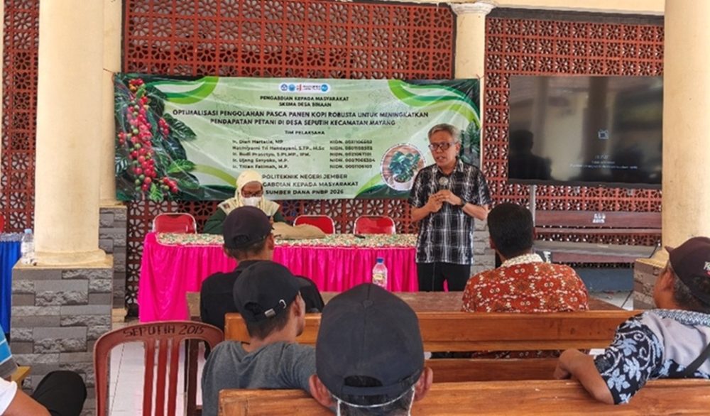 Polije Dampingi Petani Seputih Tingkatkan Mutu Kopi Robusta