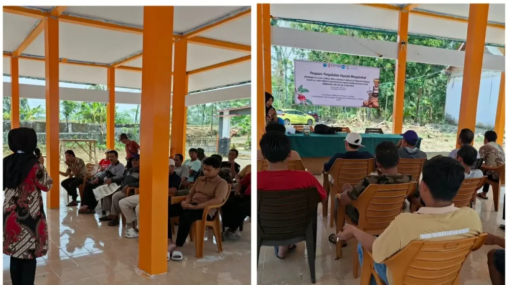Polije, Desa Badean, limbah kopi, pupuk organik, pengabdian masyarakat