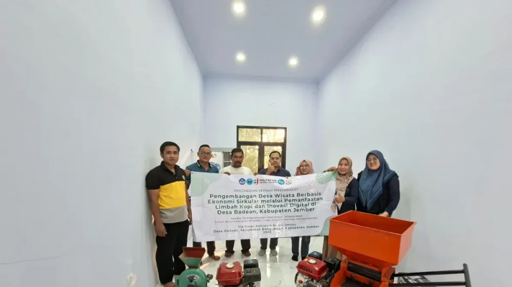 Polije Dorong Desa Badean Kembangkan Ekonomi Sirkular Berbasis Kopi