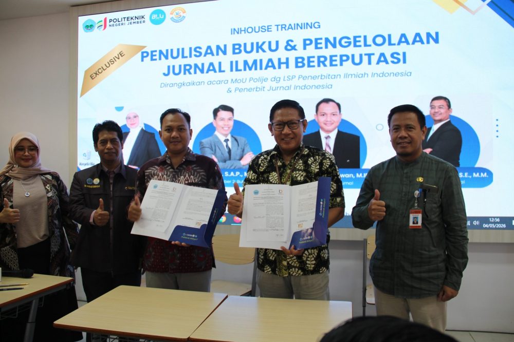 Polije Gelar Inhouse Training Gandeng Dua Lembaga Penerbitan Ilmiah
