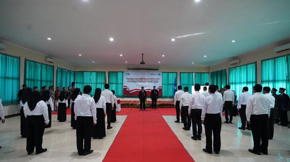 Polije Gelar Pelantikan dan Pengambilan Sumpah PNS Formasi 2025