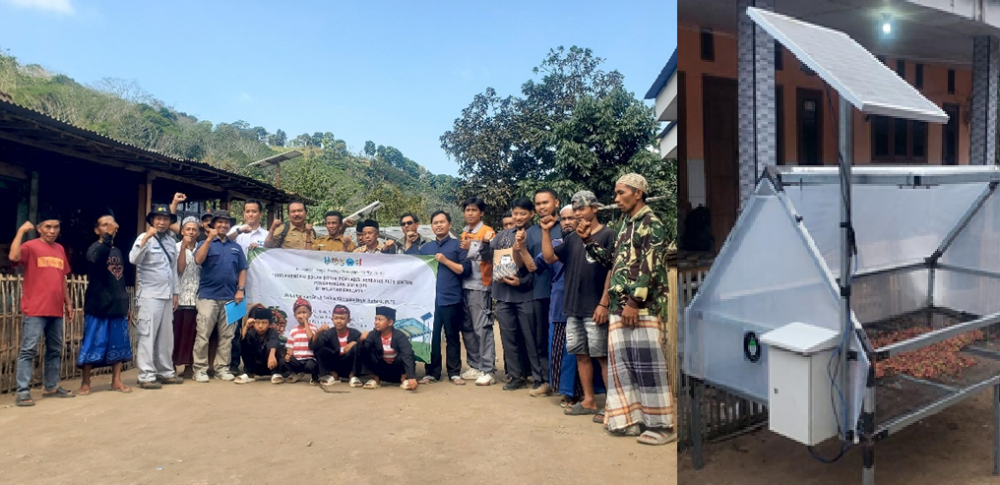 Polije Serahkan Solar Dryer Berbasis PLTS kepada Petani Kopi Bondowoso