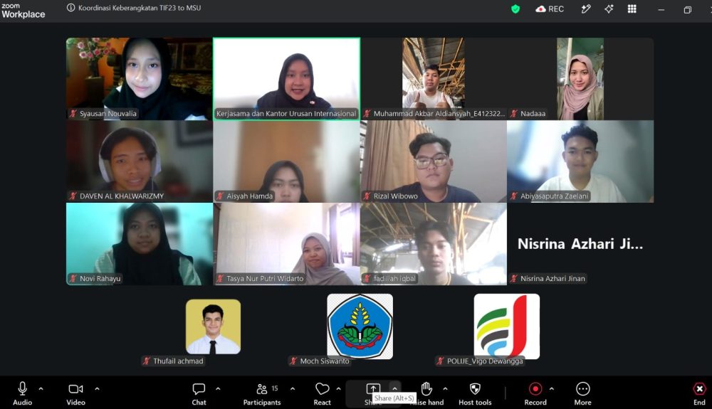 Polije Siapkan Mahasiswa Kelas Internasional TIF2023 Kuliah di MSU Malaysia
