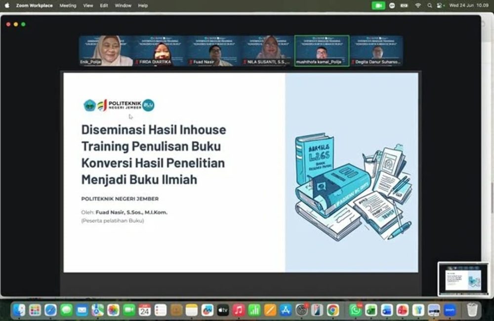 Tingkatkan Produktivitas Dosen, Jurusan BKP Polije Gelar Diseminasi Penulisan Buku Berbasis OBE